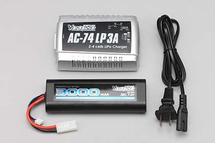 YZ-LP300B YOKOMO Li-po 3000mAh/AC-74LP3 AC Fast Charger set