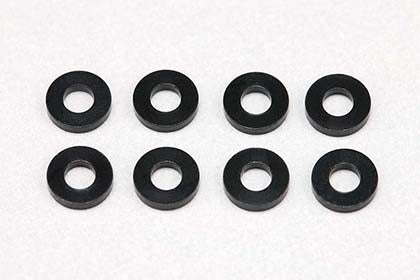 ZC-A2510BA Φ2.5×Φ5.0×1.0mm Aluminum shim (Black/8pcs)