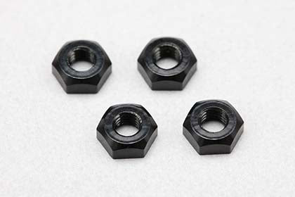 ZC-N3APBKA M3 Aluminum plain nut (Black 4pcs)