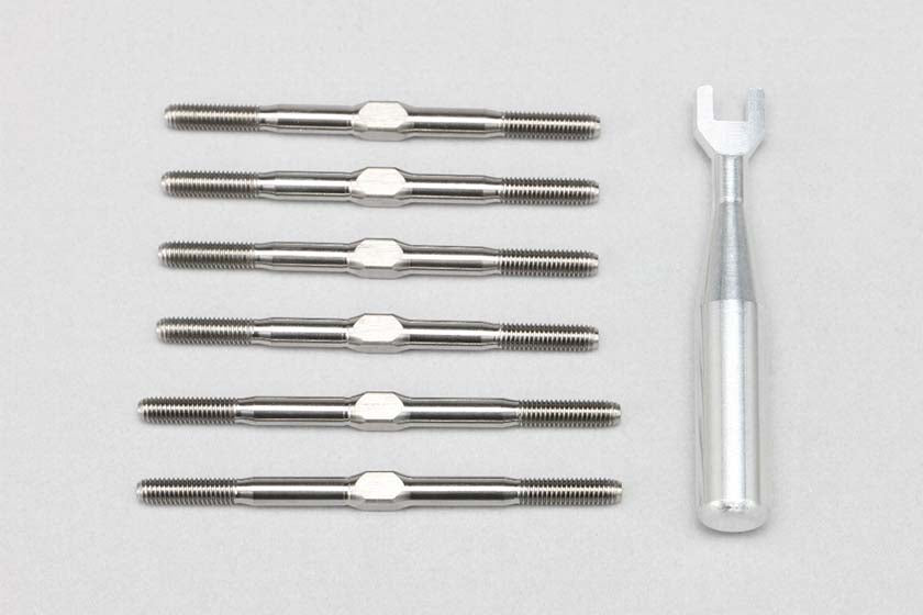 Z2-TBS31A Titanium turnbuckle set for YZ-2 DTM3.1 / CAL3.1 (6 pi