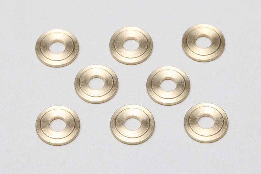 Precision brass spacerφ3xφ8x1.0mm(8pcs.)
