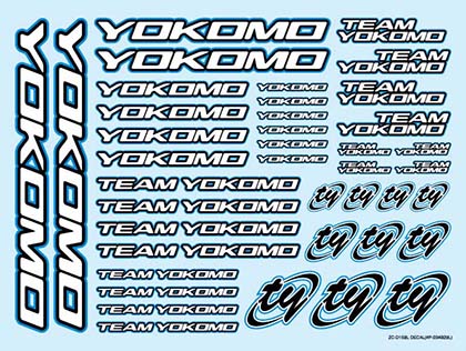 ZC-D15BL Team Yokomo Decal Sheet (Blue)