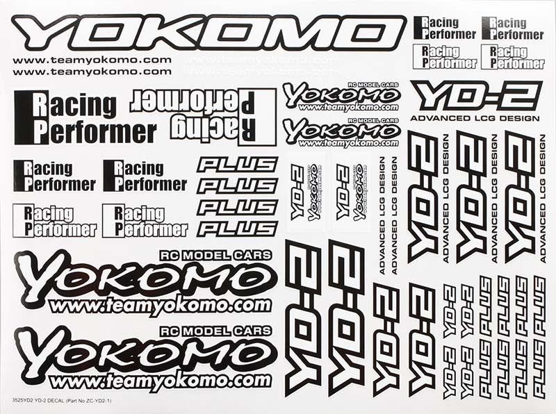 ZC-YD2-1A Yokomo YD-2 Decal