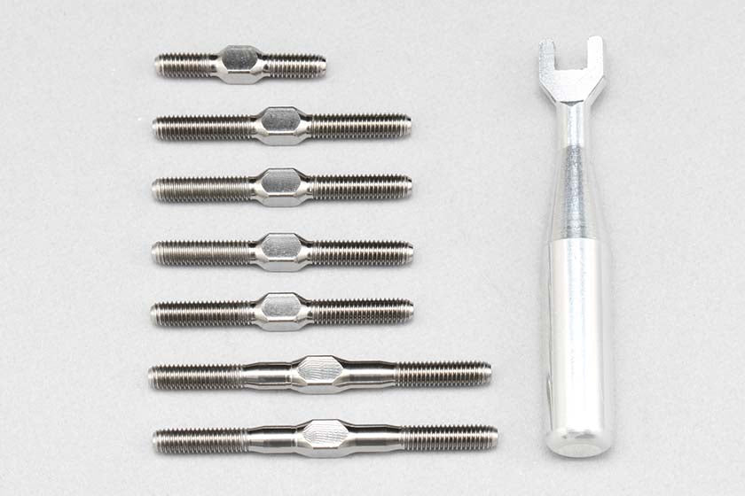 B9-TBS Titanium turn buckle set for BD 9 (7pcs / w Wrench)