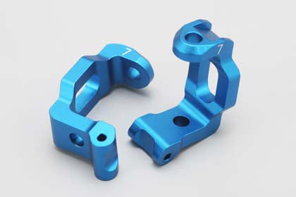 DRB-413A7 Aluminum Front Steering Hub Carrier (Caster 7?Blue)