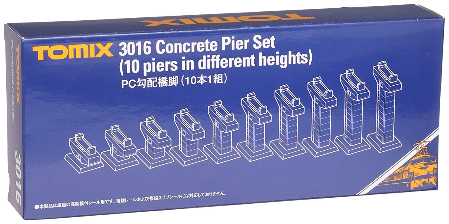 Concrete Pier Set (10 piers in different heights)