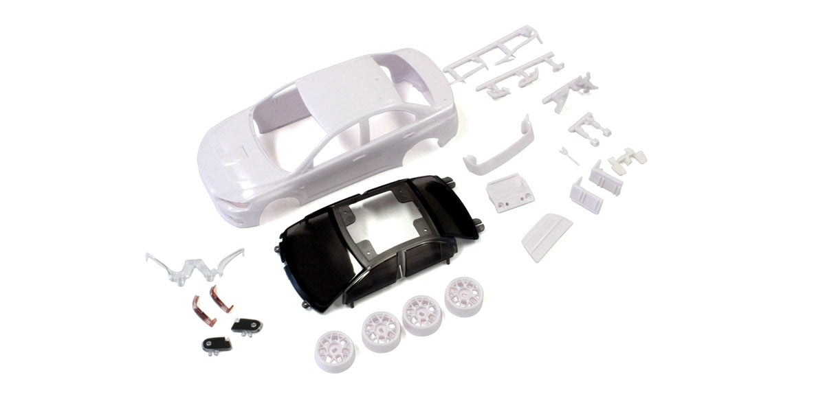 MZN184 LANCER EVO X White Body Set w/Wheel