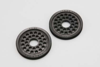 R12-6492 64Pitch Precision Spur Gear 92T for YOKOMO R12(Black)