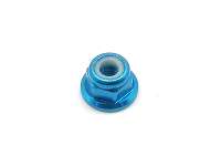 SGE-14FTB 4 mm Aluminum Flange Nylon Nut Tamiya Blue