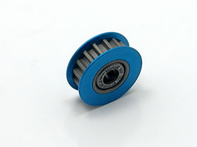 SGE-313W Aluminum Center Pulley 13T 1Way (Blue)