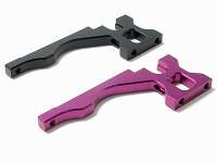 Cyclone Aluminum Rear Bulkhead (Right Side) PURPLE