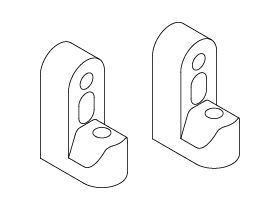 STA-307 Aluminum Servo Holder (Blue)