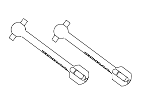 STD-533R Universal Wide-Angle Dog Bone (33mm)