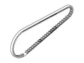 SVD-173F  Tamiya TA05-VDF Counter Drift Front Belt 219-73T