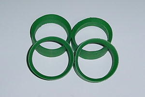 TIR-0002 Green Molded Medium 4 pcs