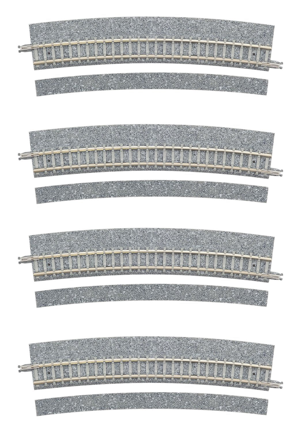 Fine Track Wide PC Curved Track C541-15-WP(F) (Set of 4)