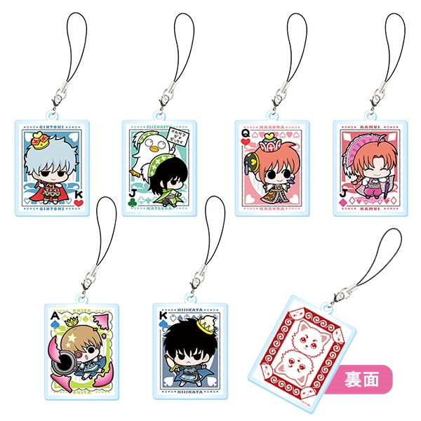 Acrylic W Strap Gintama Gin-san`s Trump 6 pieces