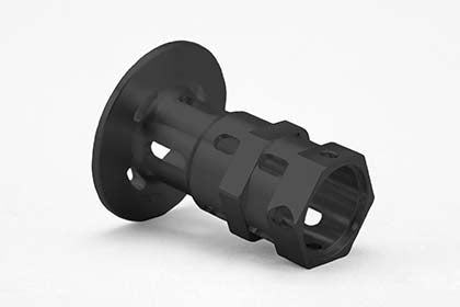 YF-24RIBK Differential Side Inner Wheel Hub (Aluminum Black)