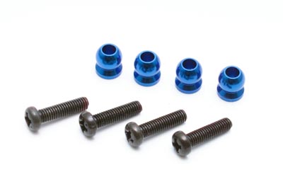 YS-6BA Aluminum Shock End Ball (4pcs)