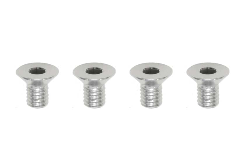 ZC-F36AA Aluminum M3 x 6 mm flat head socket screw (4 pieces)