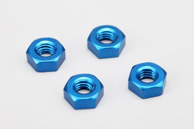 3mm Aluminum Nut (Blue/4pcs)