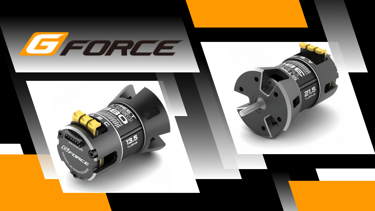New Pre Order from G-Force: Street Tuned 380 Brushless Motor Range with Three Turn Options