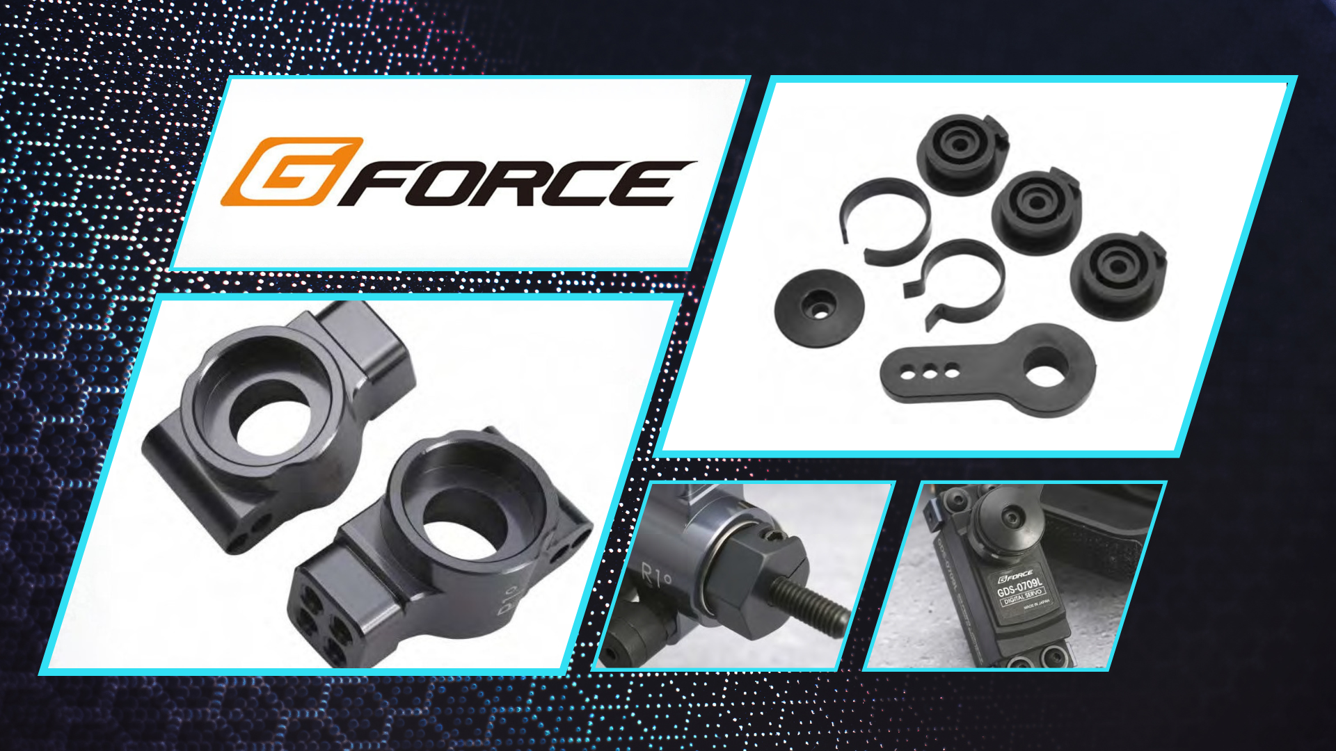 New Pre Order from G-Force: Rear Aluminum Knuckle Rigid Build Plus High Torque Servo Saver Direct Feel