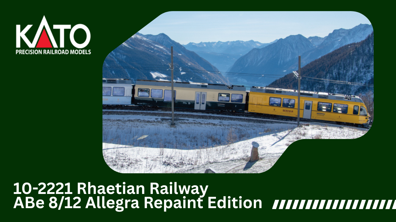 New from KATO: Swiss Railway History Wrapped in Three Strikingly Vibrant Heritage Liveries