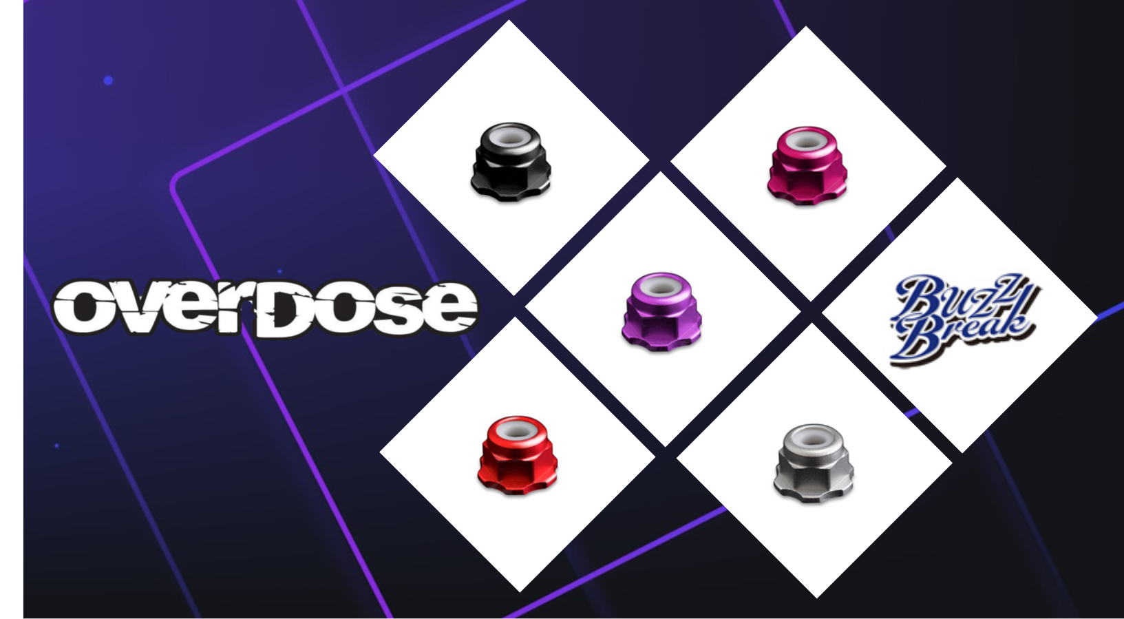 New Pre Order from OVERDOSE: Secure Your Wheels with Color-Matched BuzzBreak BB Lock Nuts
