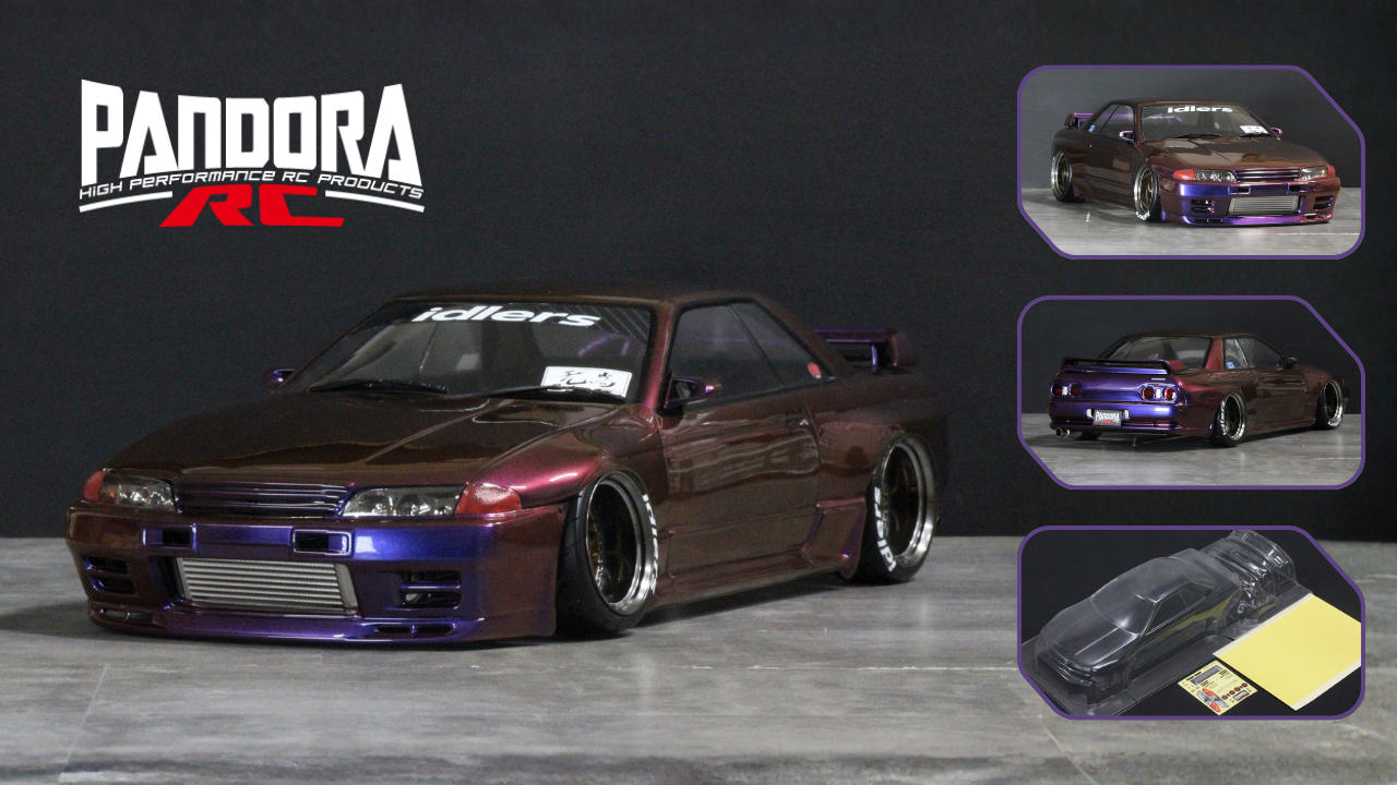 New from Pandora RC: Lightweight BNR32 SKYLINE GT-R Clear Body for RC Drift Car Projects