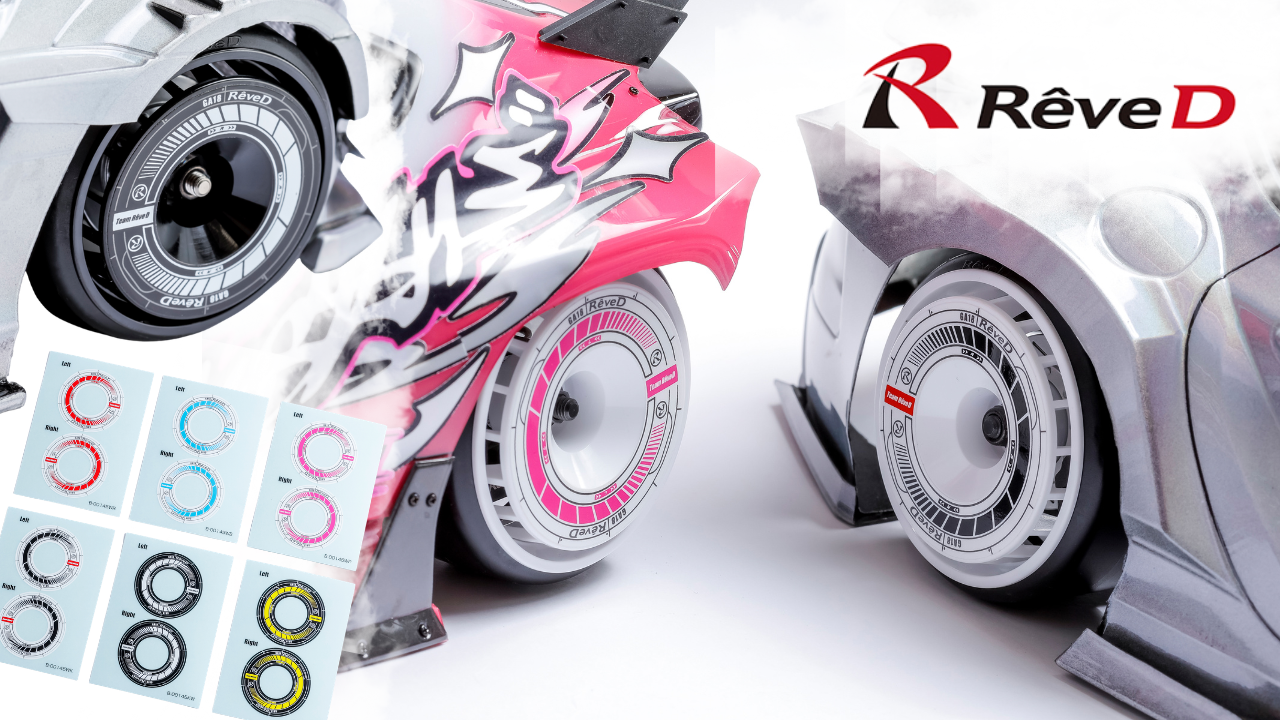 New Pre Order from REVED: Authentic Drift-Inspired Bold Racing Decals for RW-GA18 Series Wheels