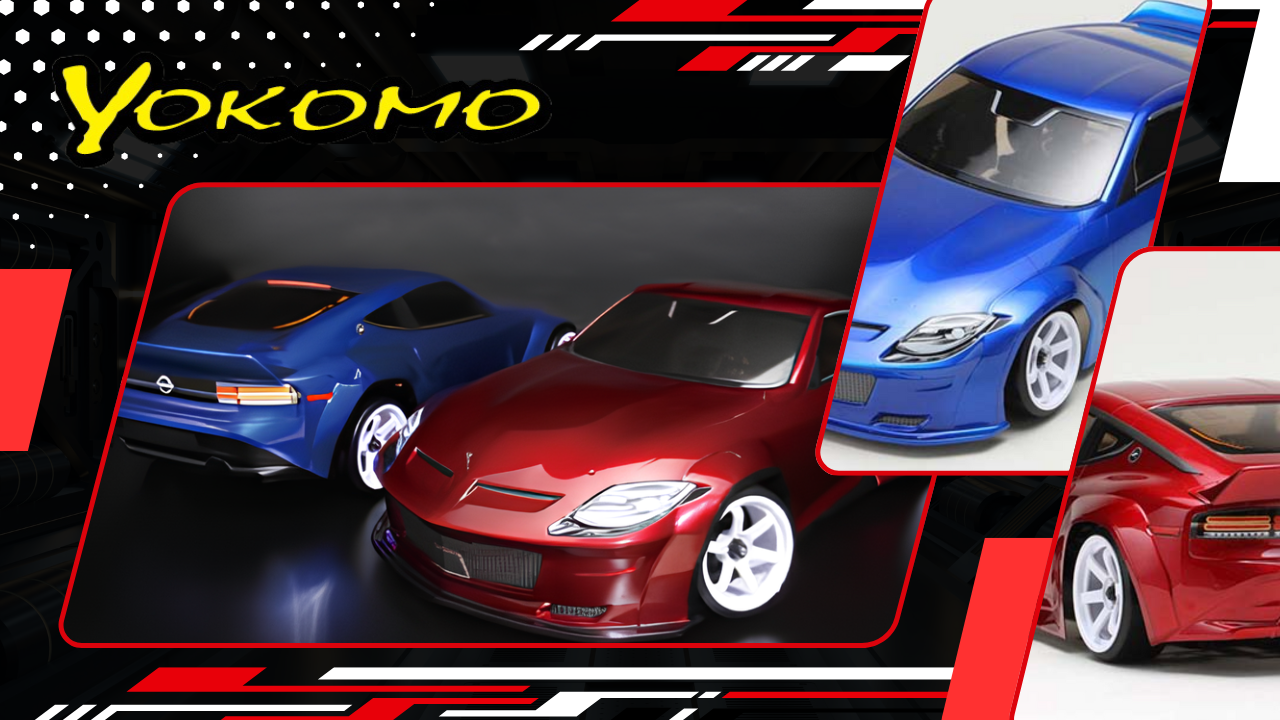 New Pre Order from Yokomo: A Vibrant Detailed Lineup of Fairlady Z RZ34 Kits and RTR Editions