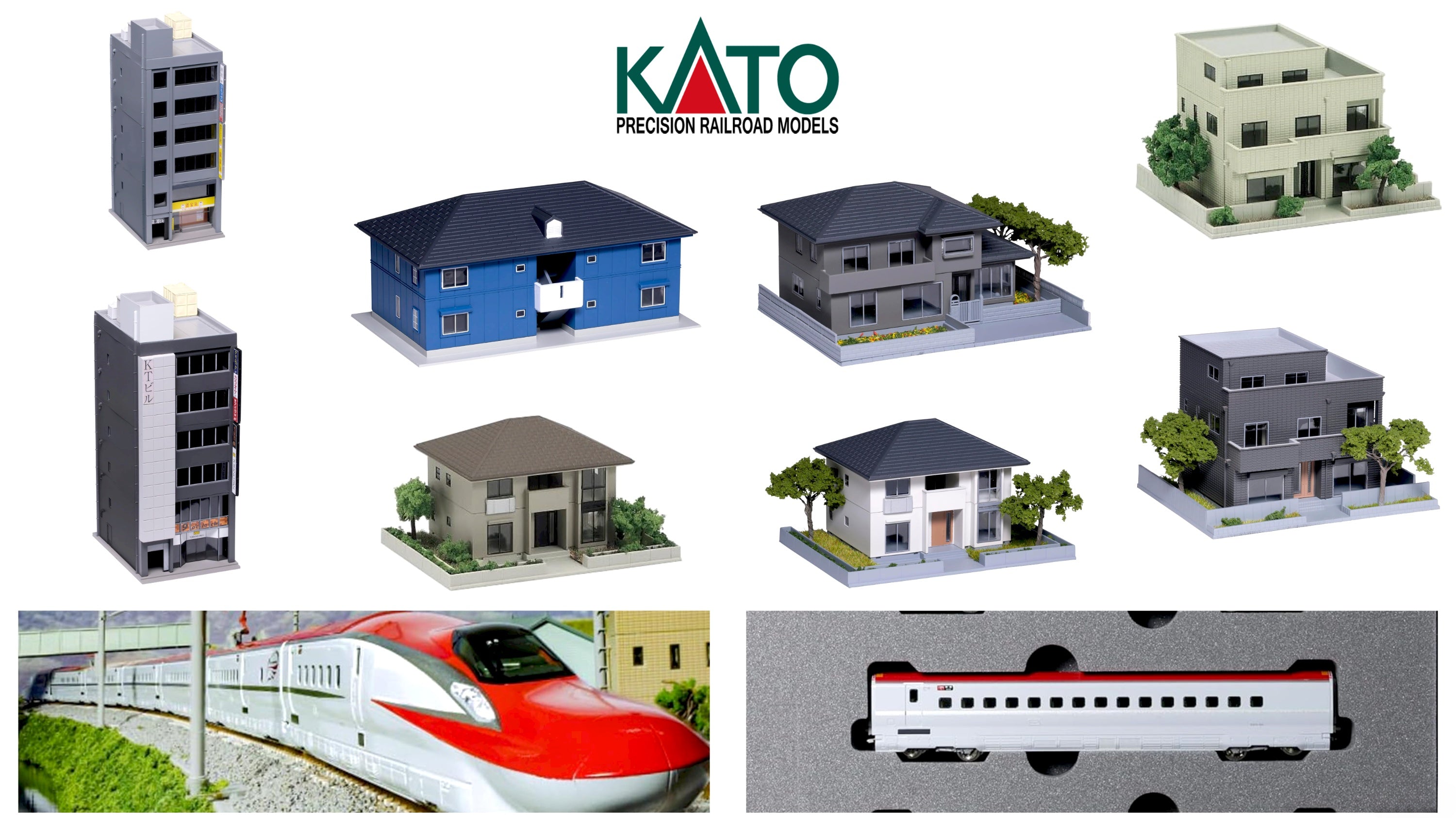 New from KATO: Blend Speed and Serenity with E6 Shinkansen and Charming Residential Models