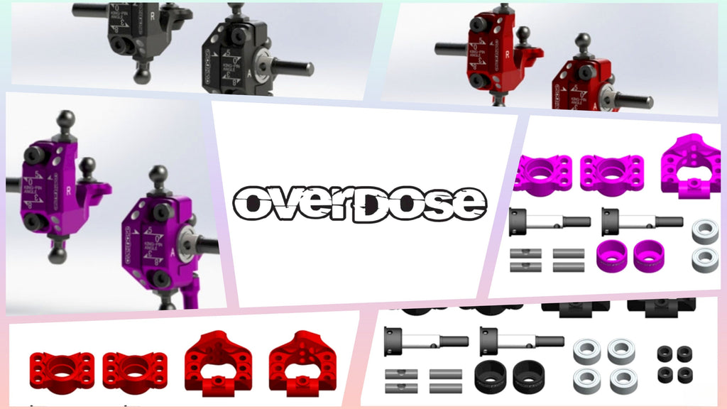 New from OVERDOSE: Adjustable Type-2 Knuckles & Rear Uprights