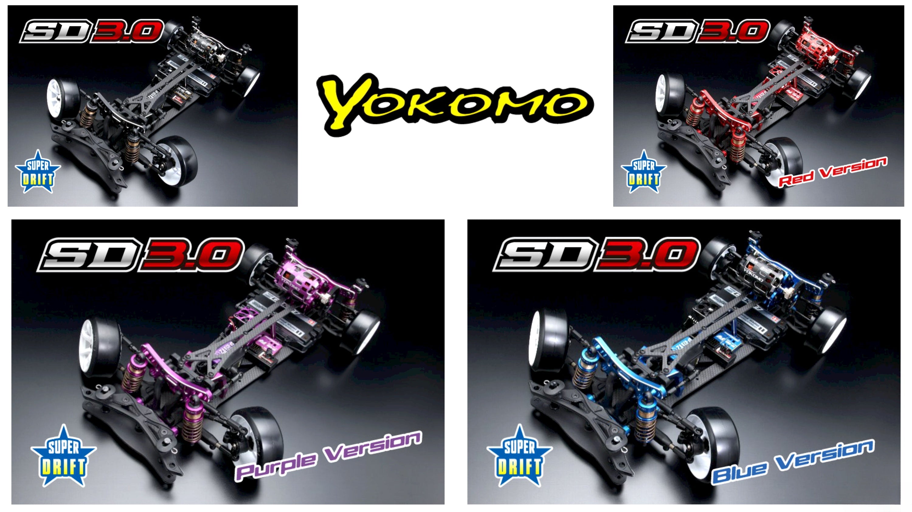 New Pre Order from Yokomo (Re-Stock): Explore the SD3.0 Series – Assemble Kits and Limited Editions for Every Drift Fan