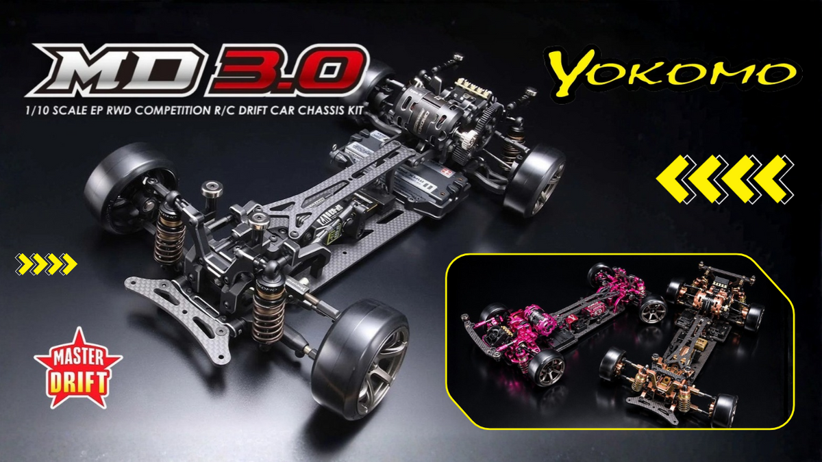 New Pre Order from Yokomo: Master Drift MD3.0 Variants Spanning Standard and Competition Specifications