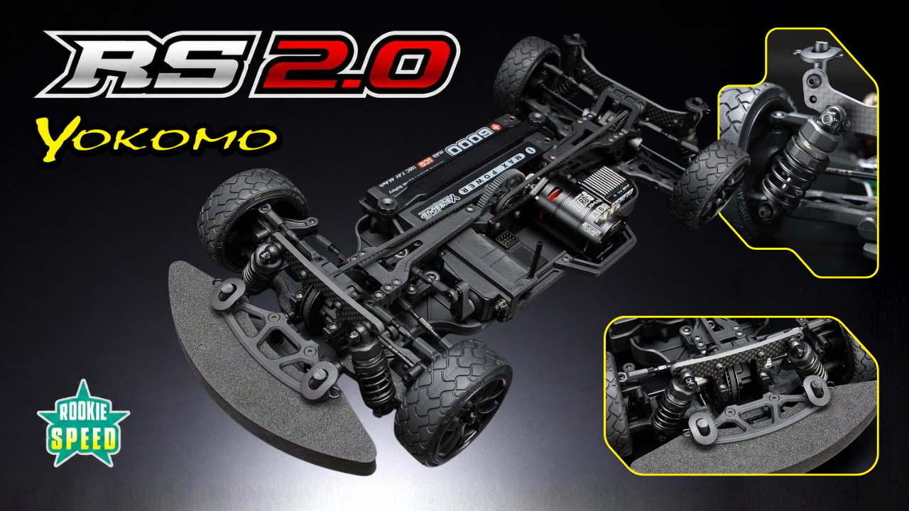 New Pre Order from Yokomo: Rookie Speed RS2.0 Assembly Chassis Kit with Graphite Shock Towers