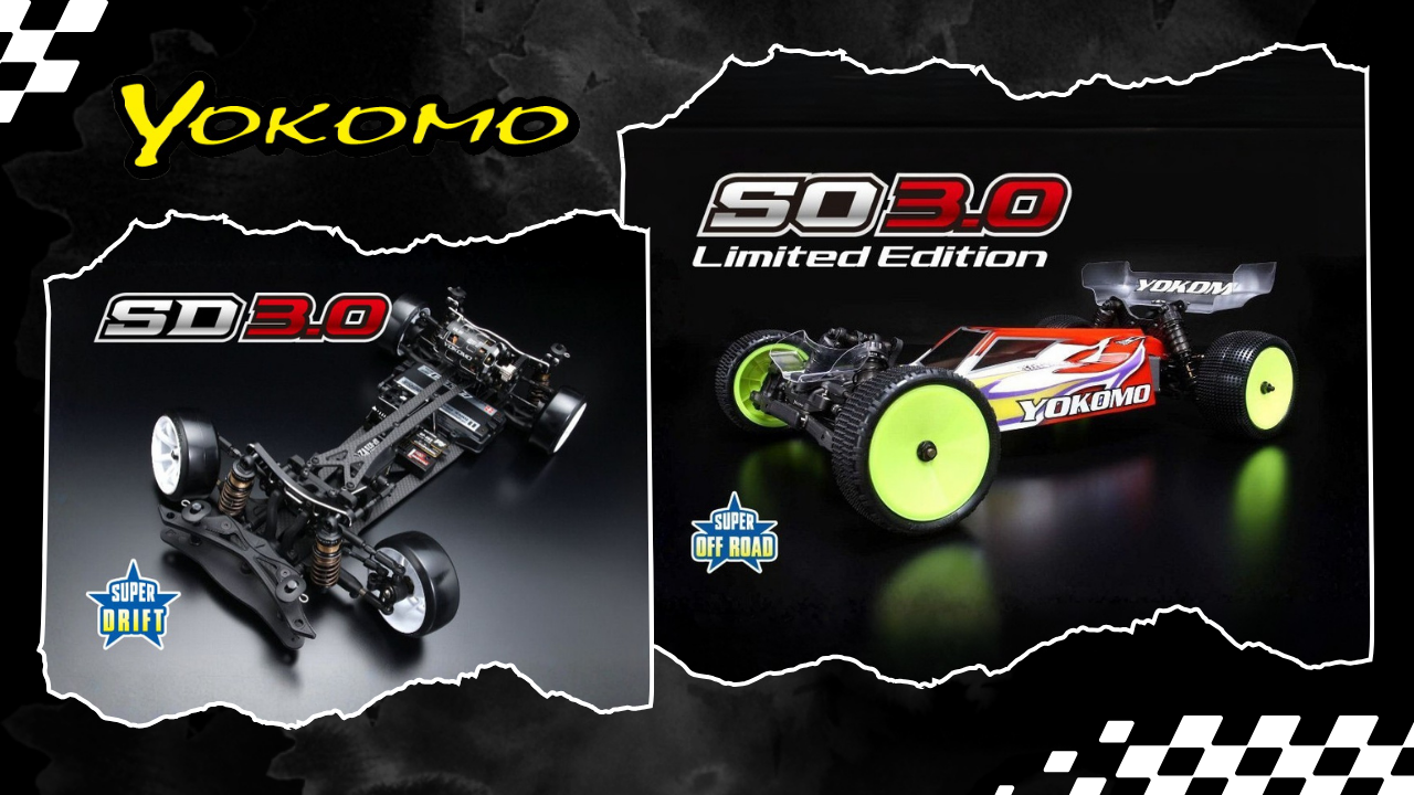 New from Yokomo: Return of Super Off-Road SO3.0 Limited and SD3.0 Drift Kit (Restock)