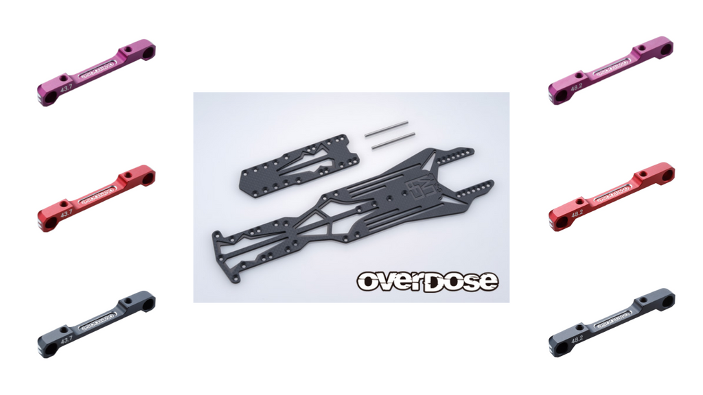 New from OVERDOSE : OVERDOSE TC Flex Transrange Main Chassis Set