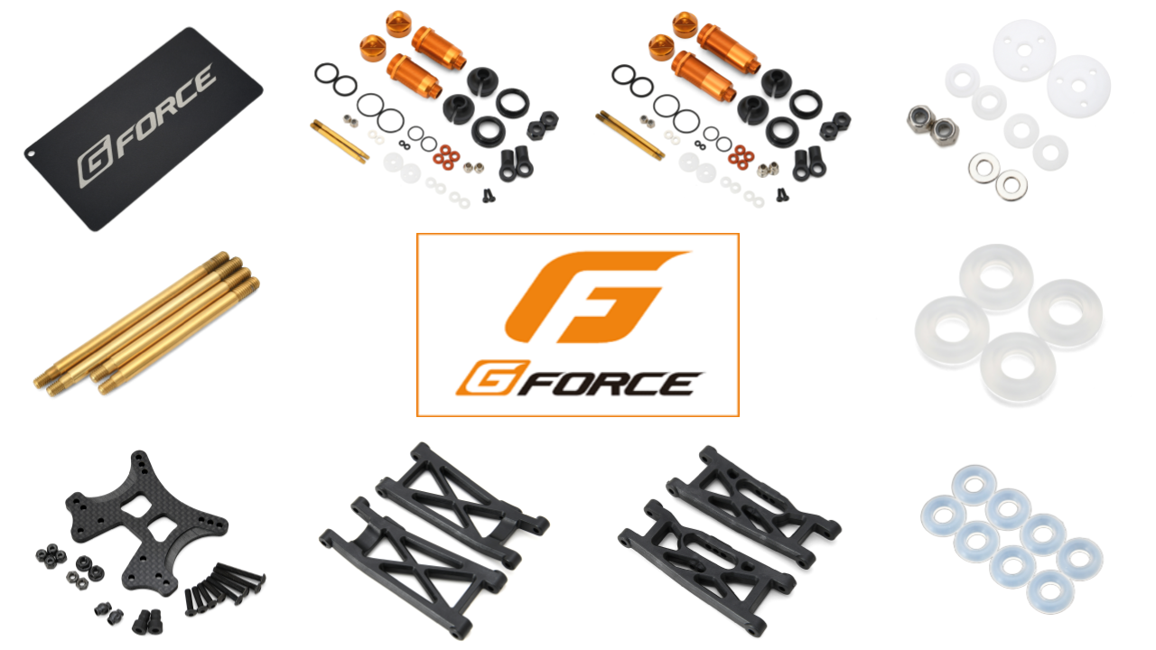 G-Force GENOVA and EX Series Parts: Enhance Your RC Setup with High Seal Rings and Damper Sets