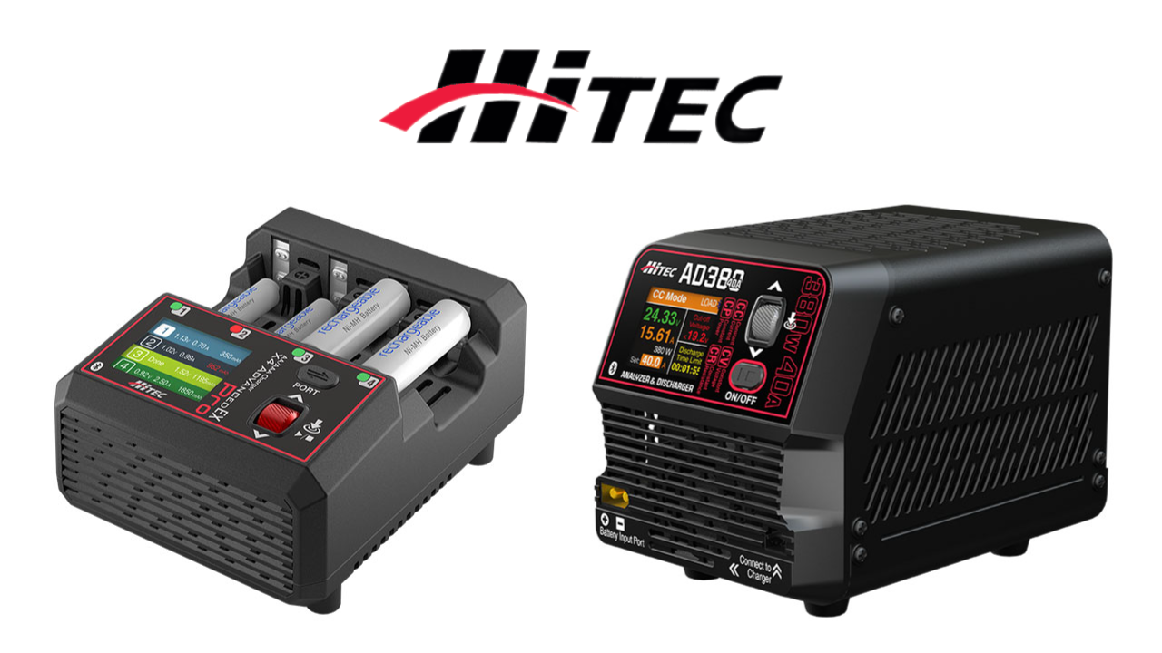 New Pre Order from HiTec: AD380 Analyzer & Discharger and AA/AAA Charger X4 Advanced EX Pro for Precise Battery Monitoring