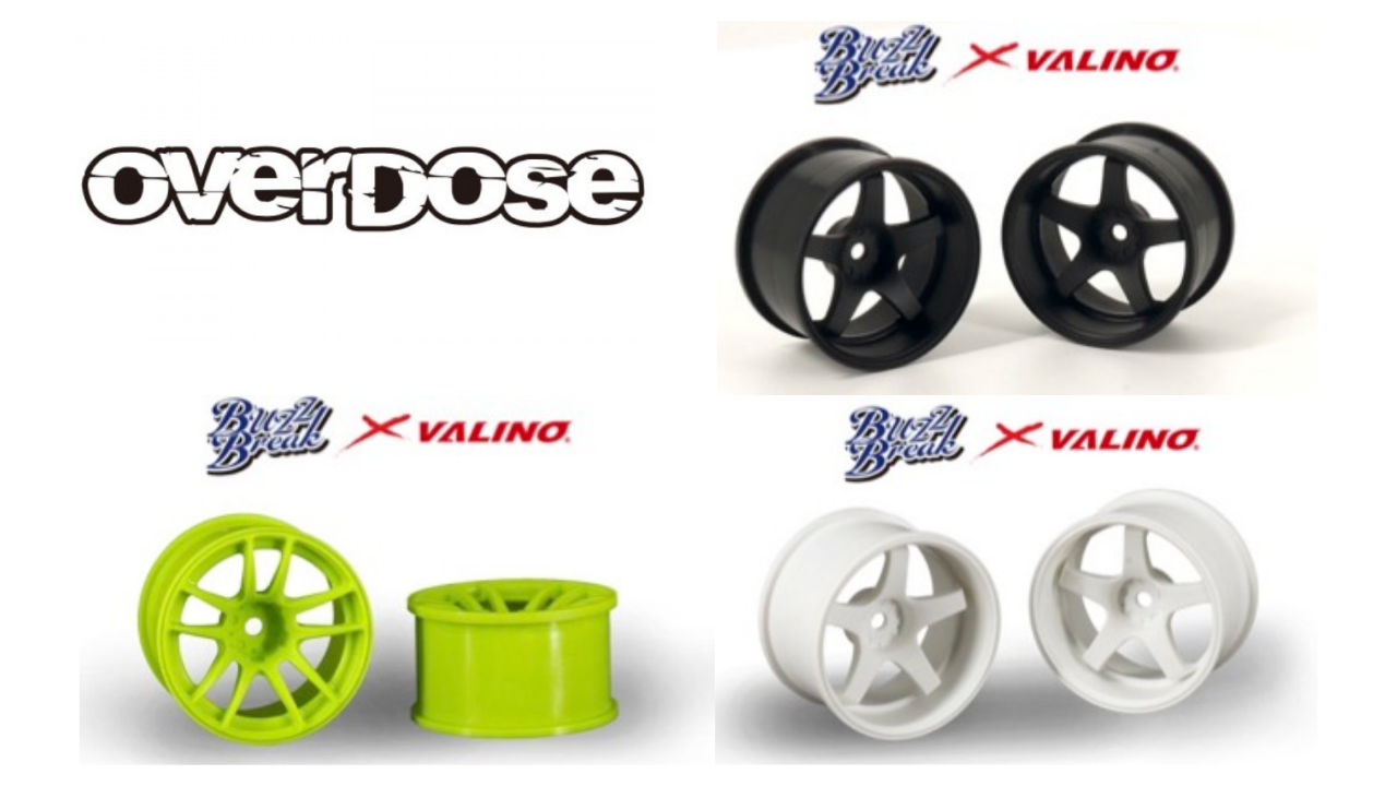 New from OVERDOSE : R-SPEC 30mm Wheels in Lime Yellow, White, and Black!