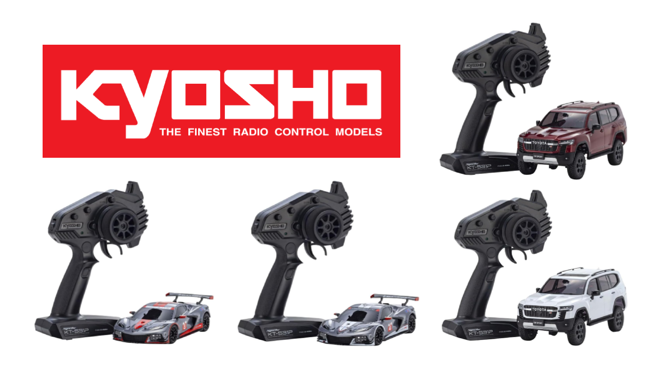 New Products in Stock: Kyosho's Latest Corvette C8.R and Land Cruiser 300 GR in Striking Finishes