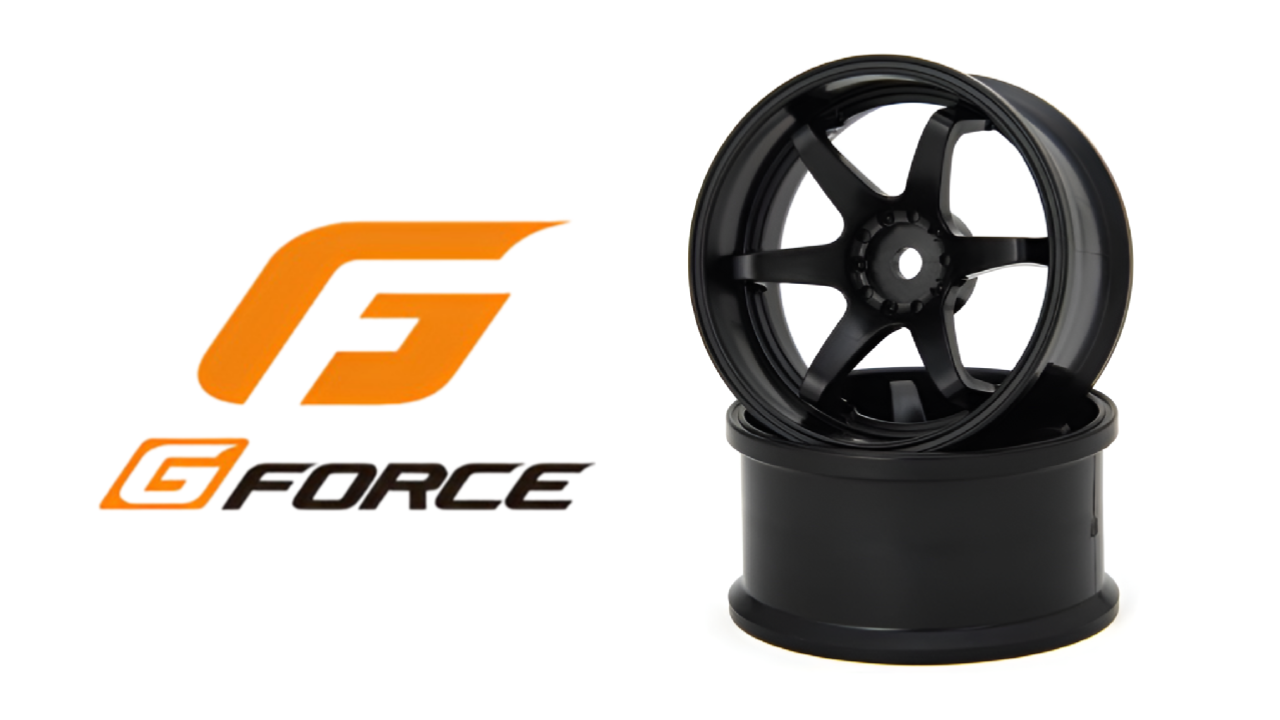 New from G-FORCE: Dominate the Track with Black N-6 Drift Wheels in Various Traction Levels