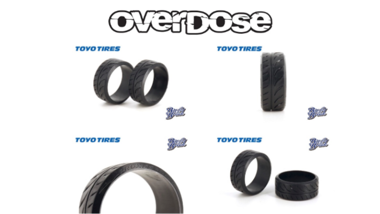 New Pre-Order from OVERDOSE: Drift Like a Pro with the BB-RT-004 Toyo Tires PROXES R888R 26mm Set!