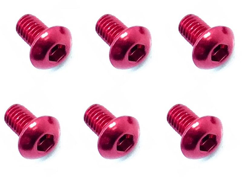 Square NAX-305R 3x5 Hex Button Screw (Red/6pcs)