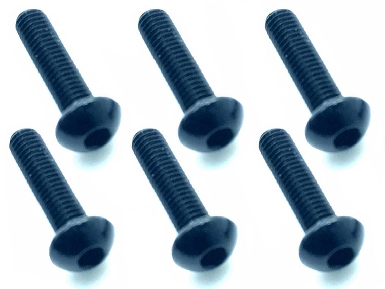 Square NAX-312BK 3x10 Hex Button Screws (Light Blue/Pack of 6)