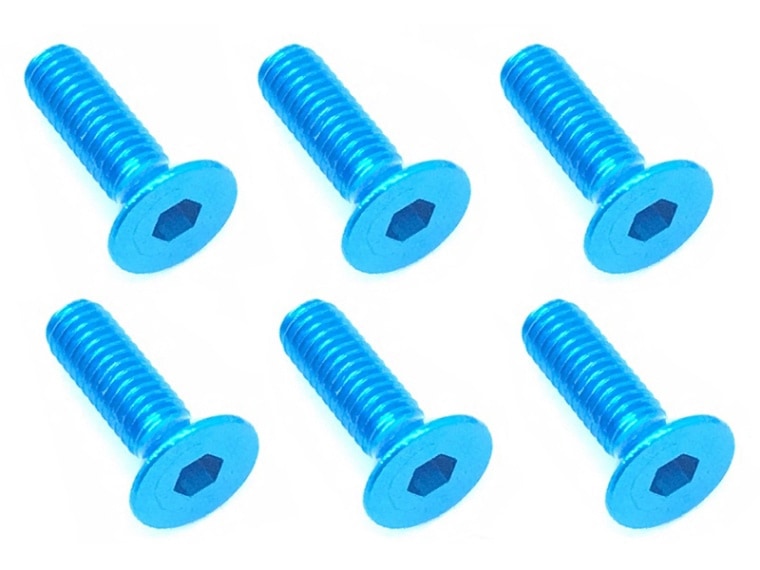 Square SAX-310TB 3x10 hex dish screw (light blue/6 pieces)