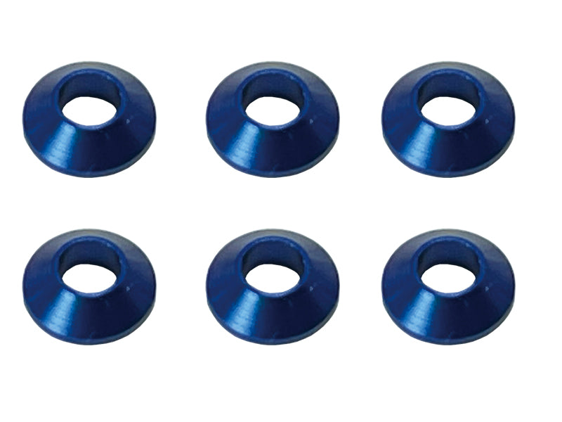 Square SGX-108BY Aluminum M3 taper Collars (Dark Blue) - BanzaiHobby