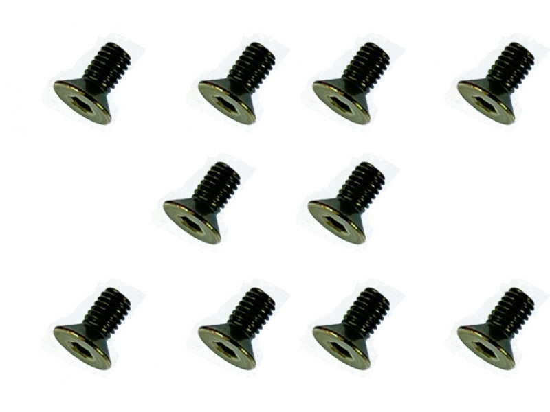 Square SFR-306 S-Flex Titanium M3 Hex Countersunk Screw M3 x 6mm 10pcs